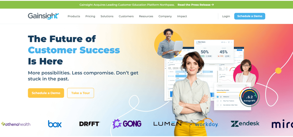 Gainsight homepage