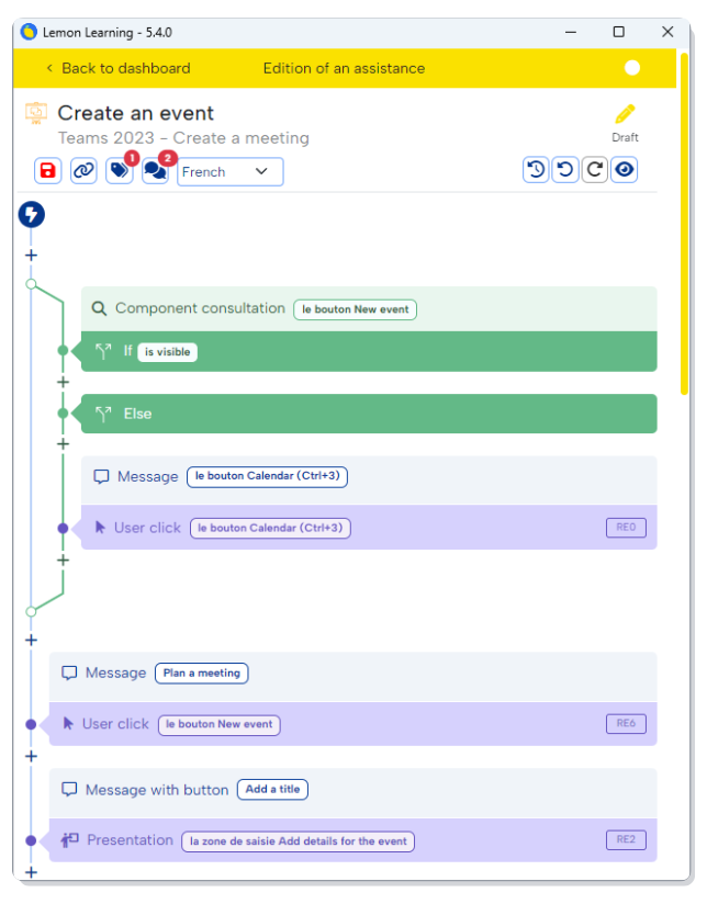 Create an event