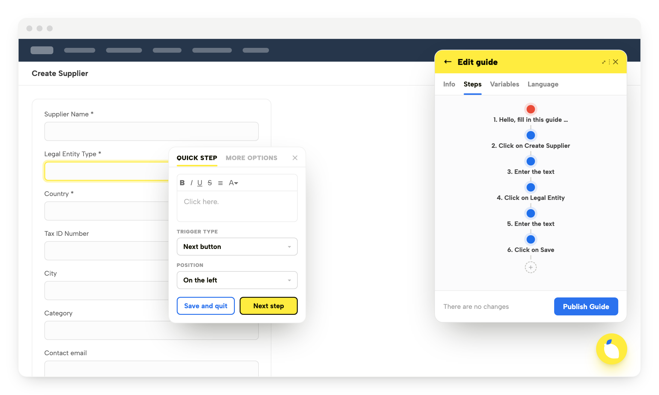 Lemon Adoption — no-code content editor