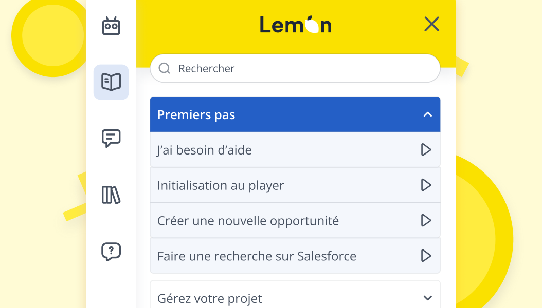 des guides pour chaque process