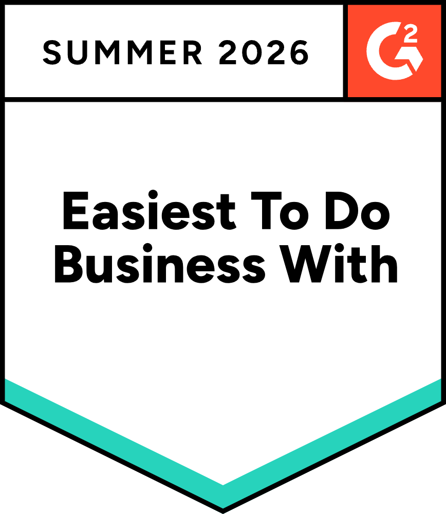 G2 Easiest To Do Business With, été 2026